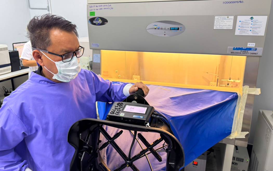 ดำเนินการตรวจรับรองตู้ชีวนิรภัย (biosafety cabinet, BSC) ณ ศูนย์วิจัยและพัฒนาการสัตวแพทย์ภาคตะวันออก จ.ชลบุรี